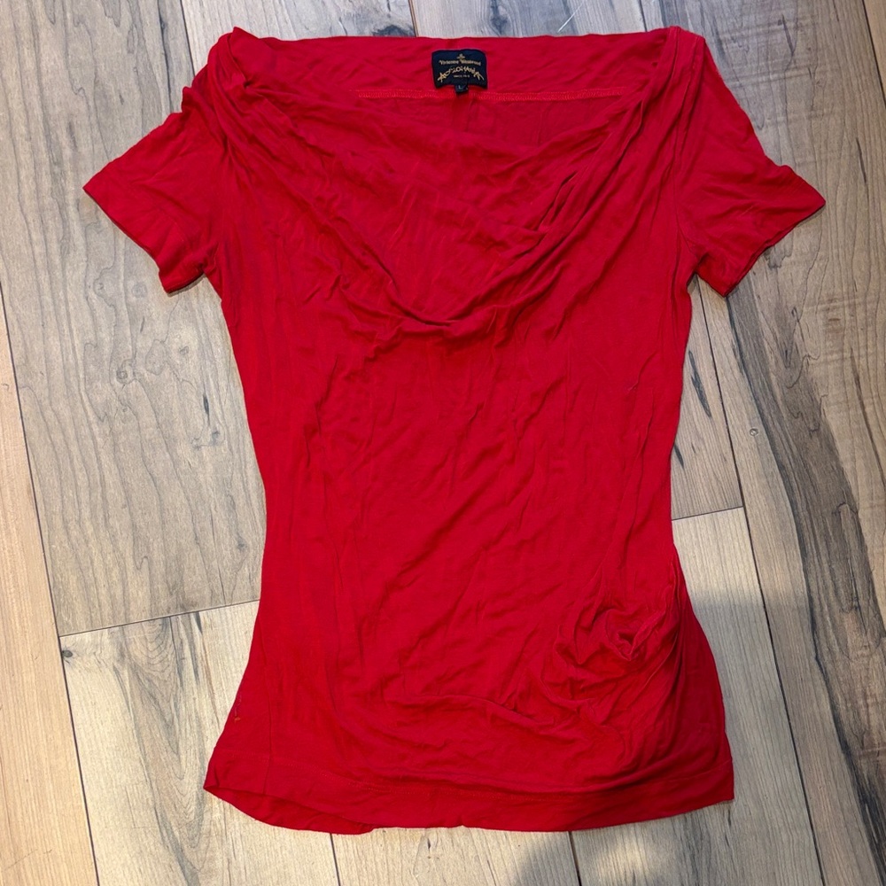 Vivienne Westwood Vibrant Red Short Sleeve Top
